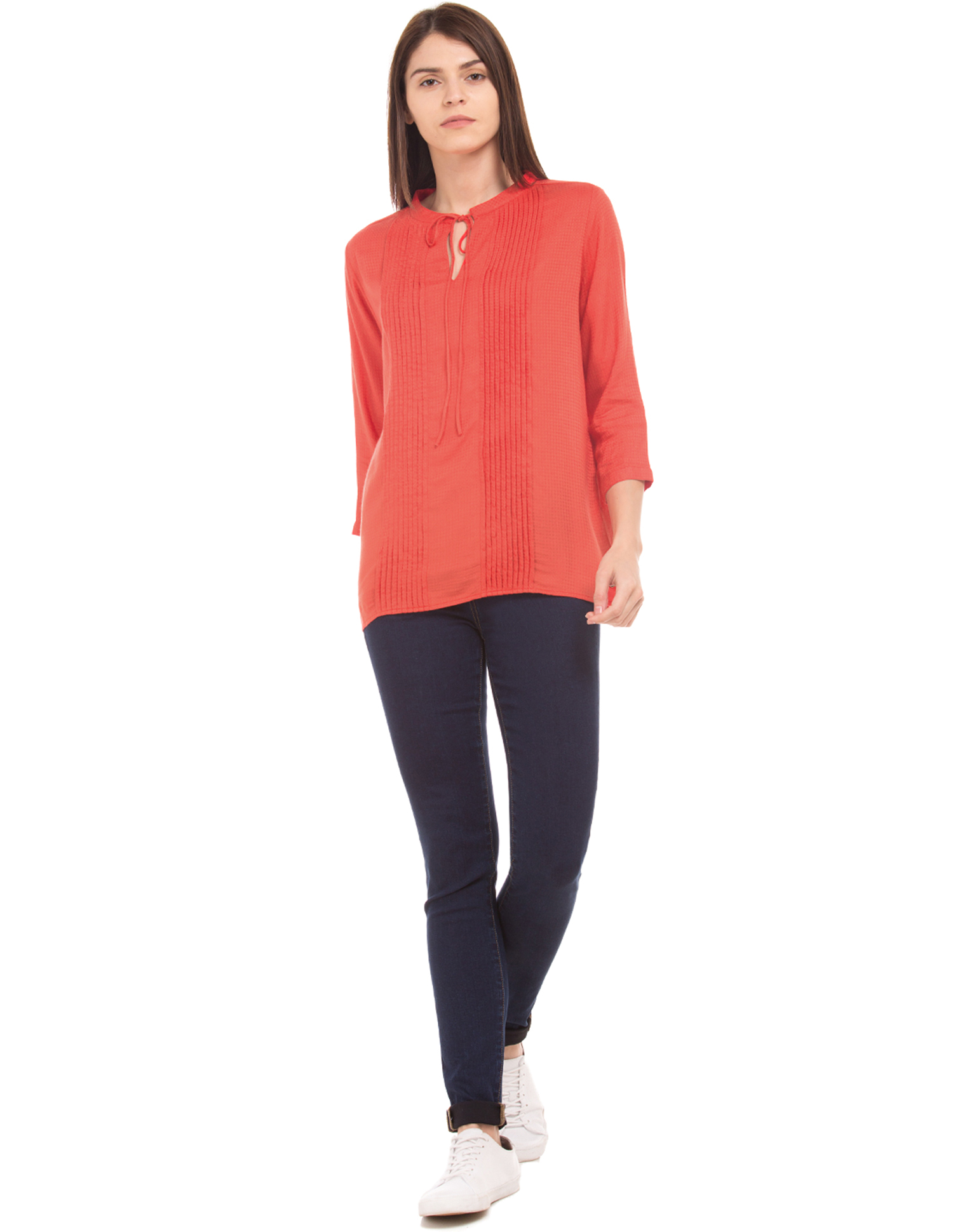 U.S. Polo Assn. Women Solid Casual Wear Top